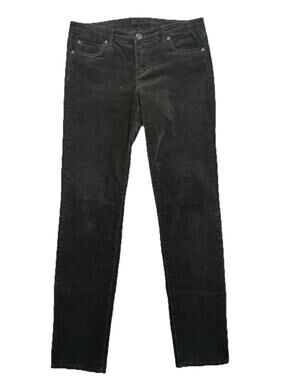 KUT from the Kloth Womens 10 Brown Zip Fly Diana Stretch Corduroy Skinny Pants